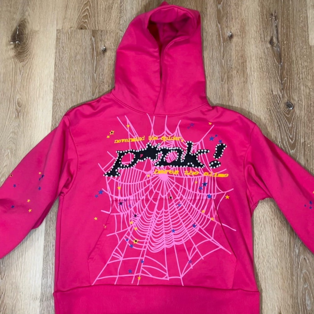 Pink sp5der hoodie💕